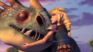 Astrid hugging Stormfly