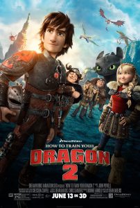 Poster of the second How to Train Your Dragon movie