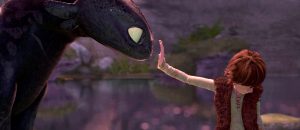 Hiccup reaches out to Toothless