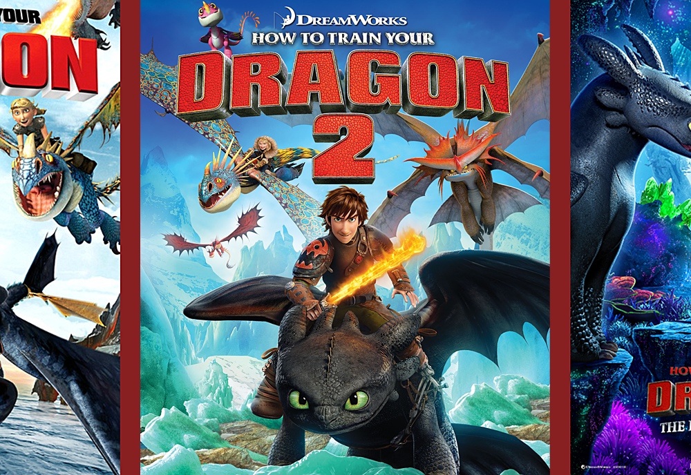 Posters and screenshots of HTTYD movies and TV series