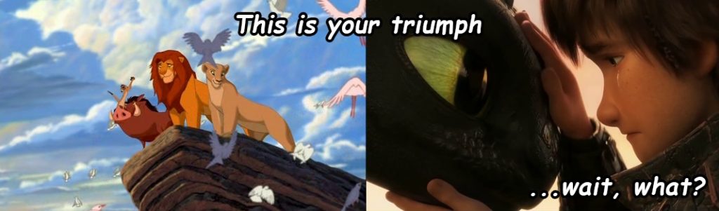 "This is your triumph", "...wait, what?"