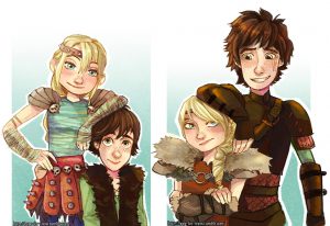 Astrid and Hiccup