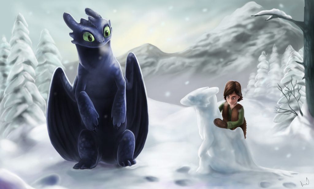 Snowman Toothless - by Allagar