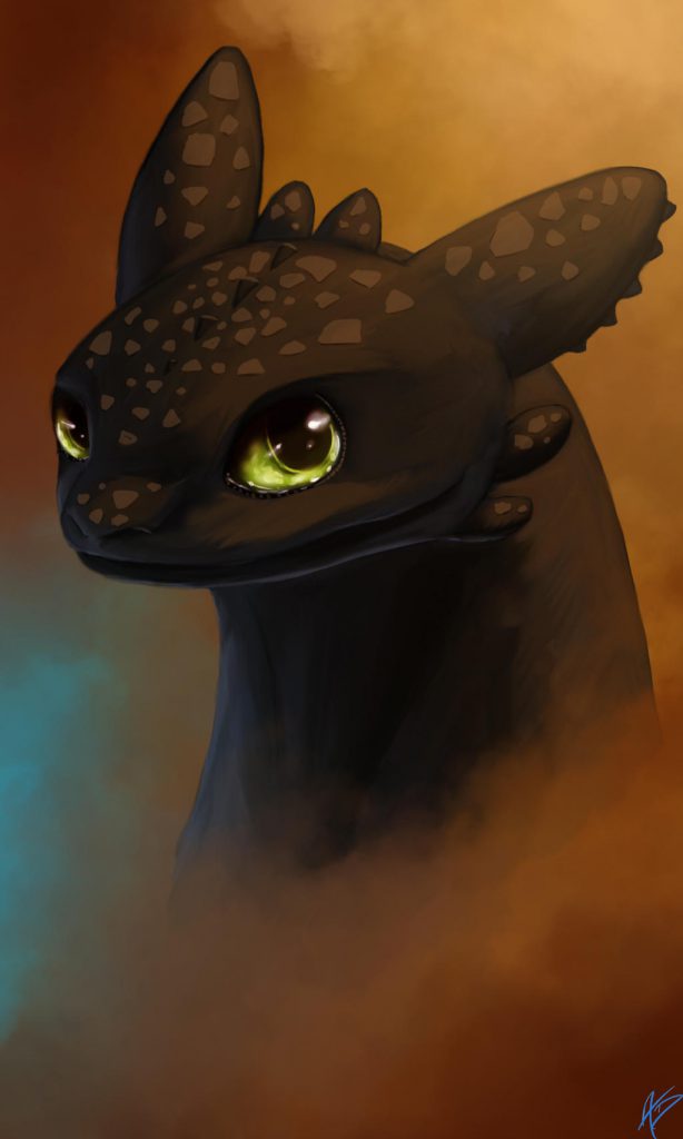 Portrait of Toothless