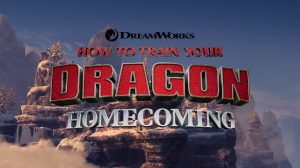 Title screenshot of "How to Train Your Dragon: Homecoming".